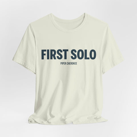 Pilot Solo Flight Tee with Custom Aircraft Name, Aviation Gift, First Solo Flight Shirt, Flight School Graduation, Aircraft License