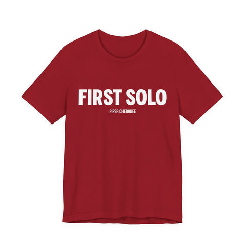 Pilot Solo Flight Tee with Custom Aircraft Name, Aviation Gift, First Solo Flight Shirt, Flight School Graduation, Aircraft License