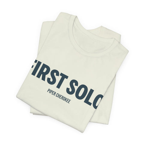 Pilot Solo Flight Tee with Custom Aircraft Name, Aviation Gift, First Solo Flight Shirt, Flight School Graduation, Aircraft License