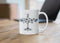 Flight V1.0 Collage Ceramic Mug 11oz. Fighter Plane Collage Of Airplanes, Helicopters And Parts.