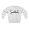 Sneakerhead Shoe Lace Custom Lettering Unisex Heavy Blend™ Crewneck Sweatshirt