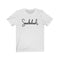 Sneakerhead Shoe Lace Custom Lettering Unisex Short Sleeve Tee