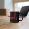 Sneakerhead Shoelace Lettering on 11oz Black Mug