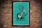 Brontosaurus "B-Boy Bronto" Guitarist. Dinosaur "D-Stones Jurassic Rock Band" Poster