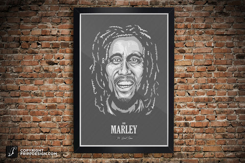 Bob Marley Premium Poster Wall Art - The Dead Series