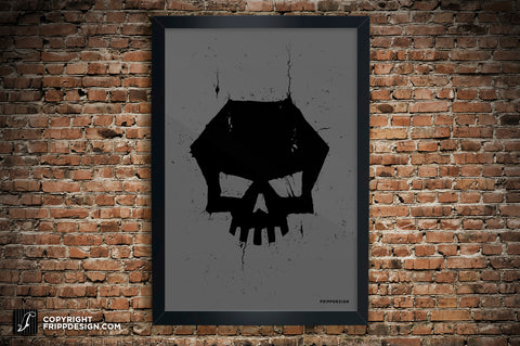 Badass Crumbled Iconic Skull Wall Art