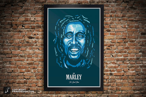 Bob Marley Premium Poster Wall Art - The Dead Series