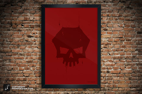 Badass Crumbled Iconic Skull Wall Art