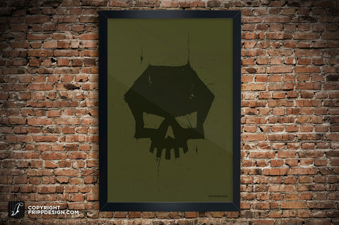 Badass Crumbled Iconic Skull Wall Art