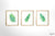 Lush Fern Water Color Prints Set of 3. Digital Download.