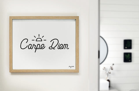 Carpe Diem / Sun Inspirational Print. Digital Download.